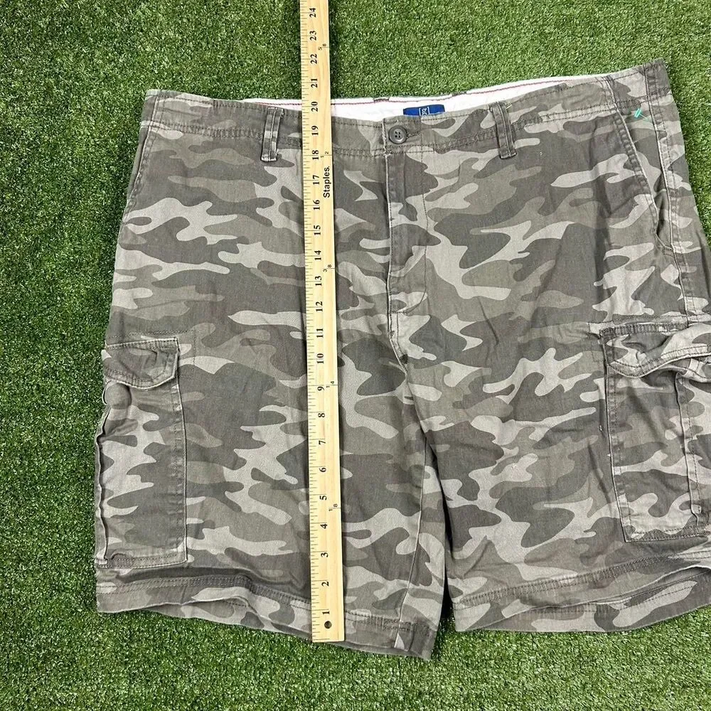 George Men's Green and Khaki Shorts